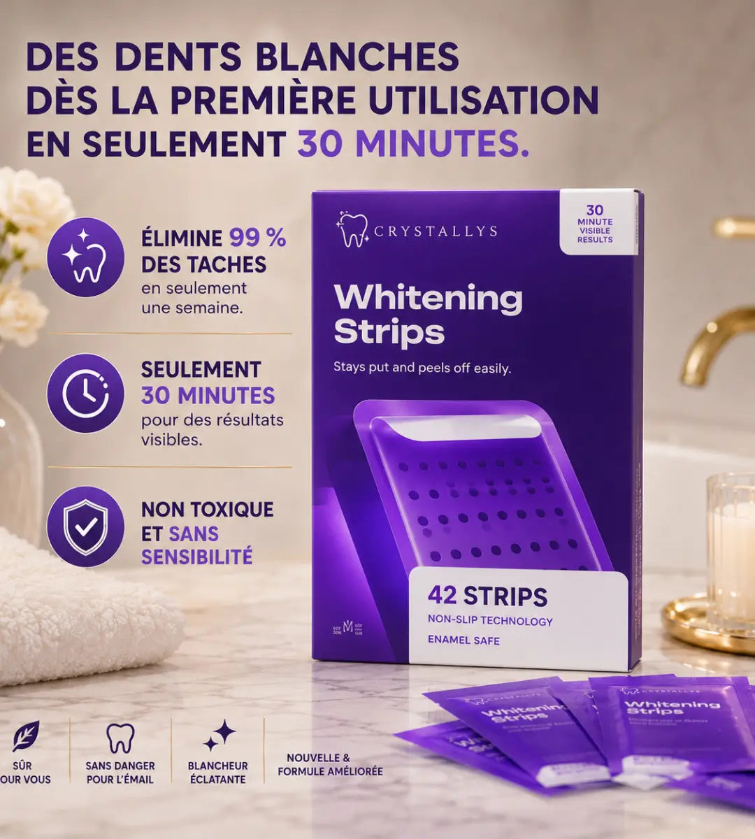 Bandes blanchissement dentaire